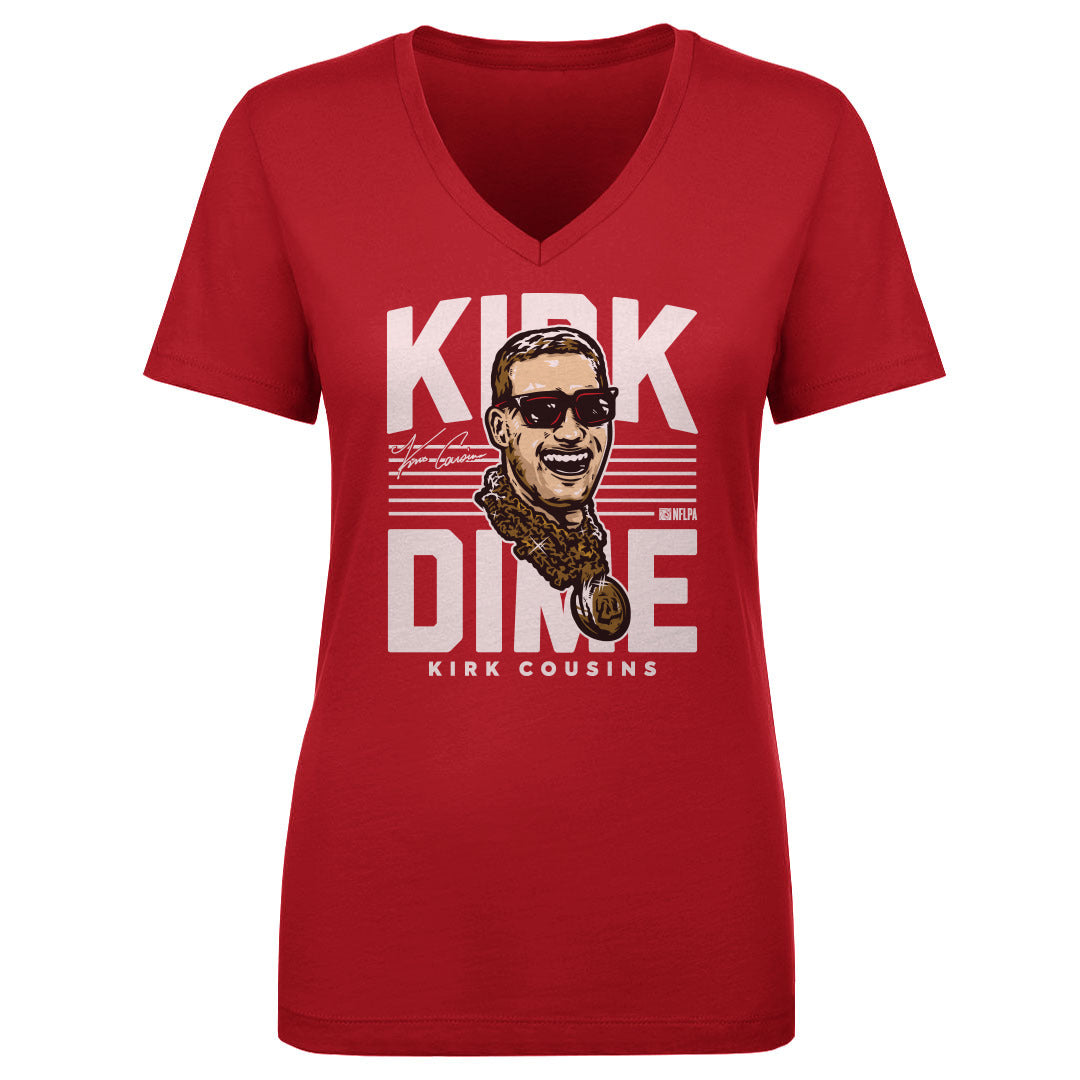 Kirk Cousins Women&#39;s V-Neck T-Shirt | 500 LEVEL