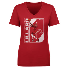 Damian Lillard Women's V-Neck T-Shirt | 500 LEVEL