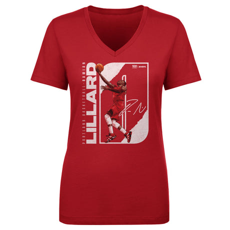 Damian Lillard Women's V-Neck T-Shirt | 500 LEVEL