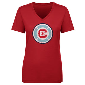 Chicago Fire FC Women's V-Neck T-Shirt | 500 LEVEL
