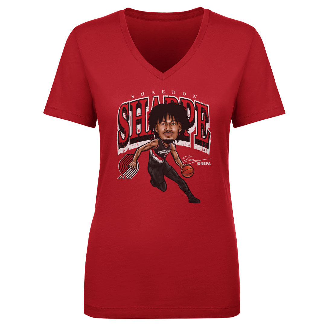 Shaedon Sharpe Women's V-Neck T-Shirt | 500 LEVEL