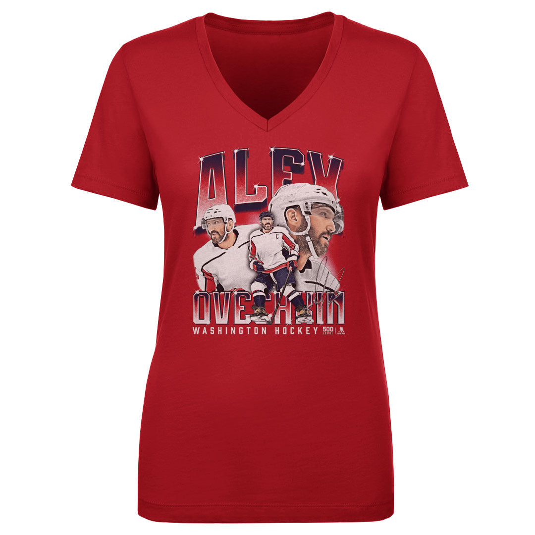 Alex Ovechkin Women's V-Neck T-Shirt | 500 LEVEL