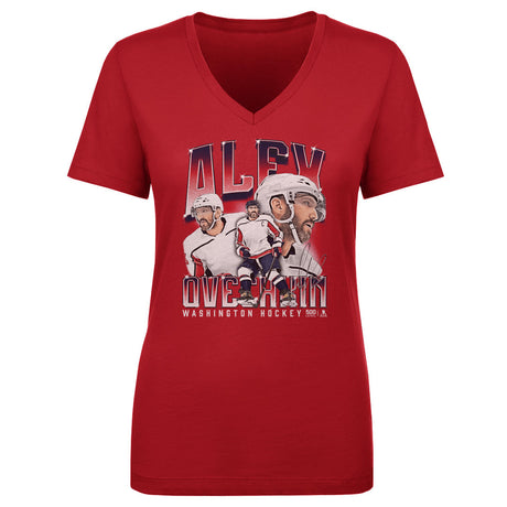 Alex Ovechkin Women's V-Neck T-Shirt | 500 LEVEL