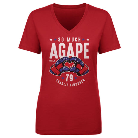 Charlie Lindgren Women's V-Neck T-Shirt | 500 LEVEL