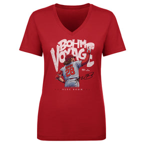 Alec Bohm Women's V-Neck T-Shirt | 500 LEVEL