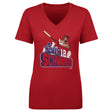 Kyle Schwarber Women's V-Neck T-Shirt | 500 LEVEL