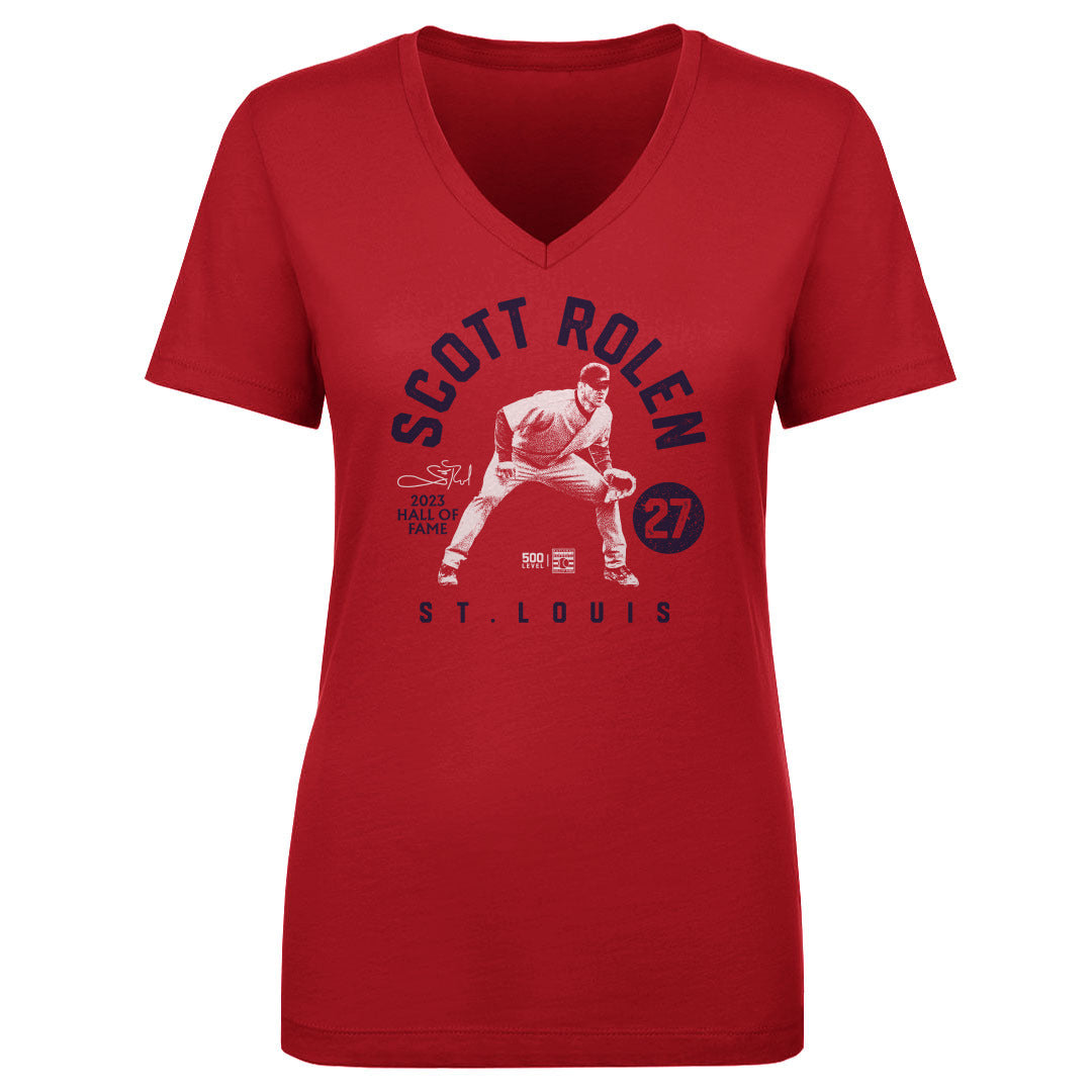 Scott Rolen Women's V-Neck T-Shirt | 500 LEVEL