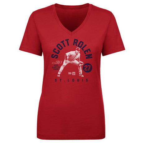 Scott Rolen Women's V-Neck T-Shirt | 500 LEVEL