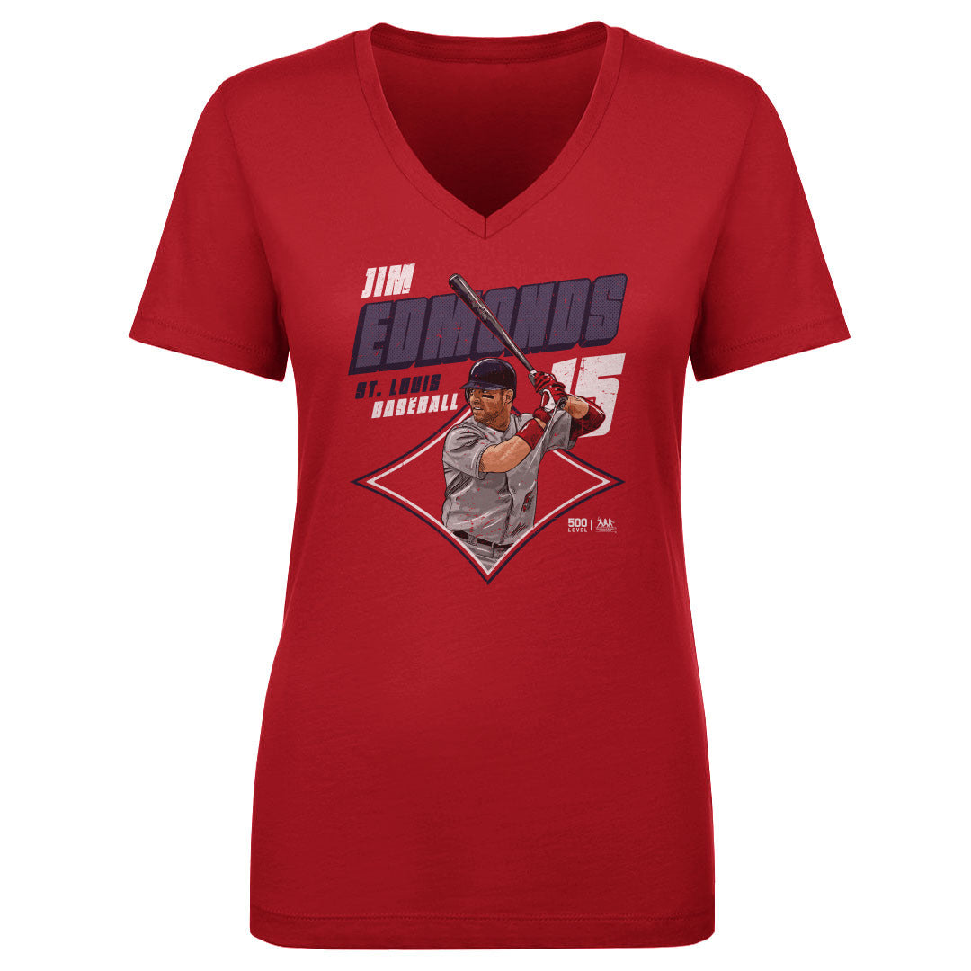 Jim Edmonds Women's V-Neck T-Shirt | 500 LEVEL