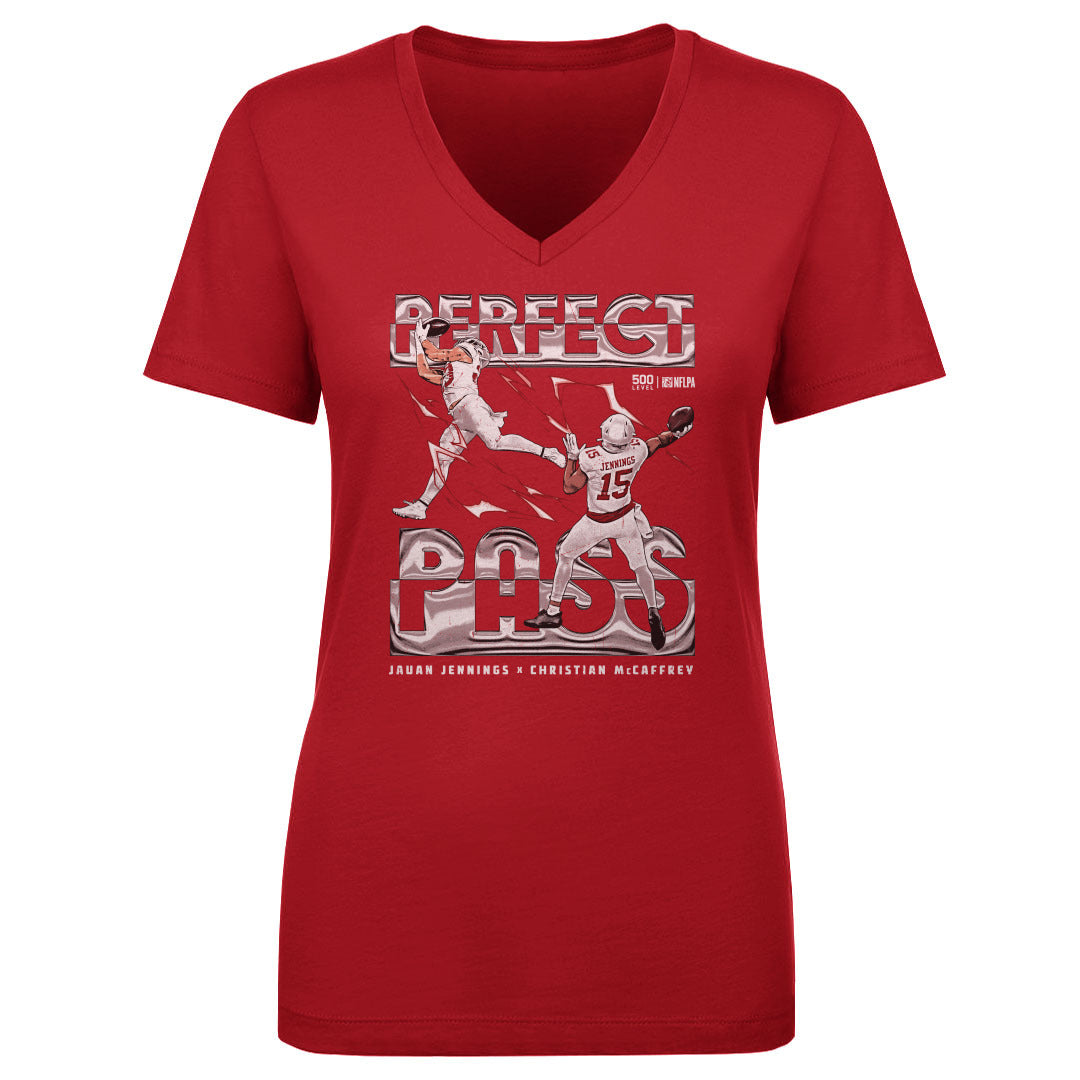 Jauan Jennings Women's V-Neck T-Shirt | 500 LEVEL