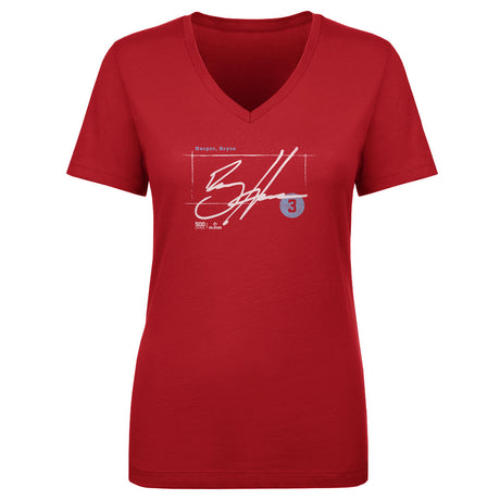 Bryce Harper Women's V-Neck T-Shirt | 500 LEVEL