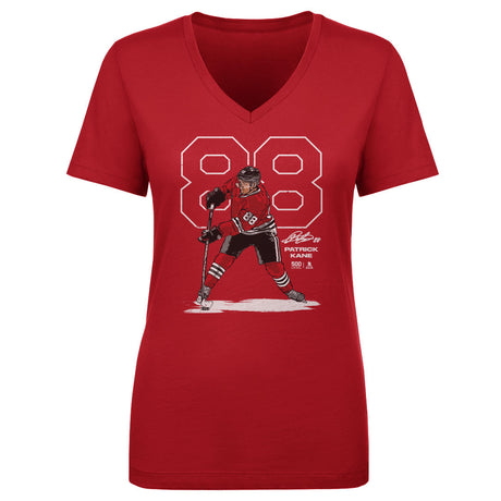 Patrick Kane Women's V-Neck T-Shirt | 500 LEVEL