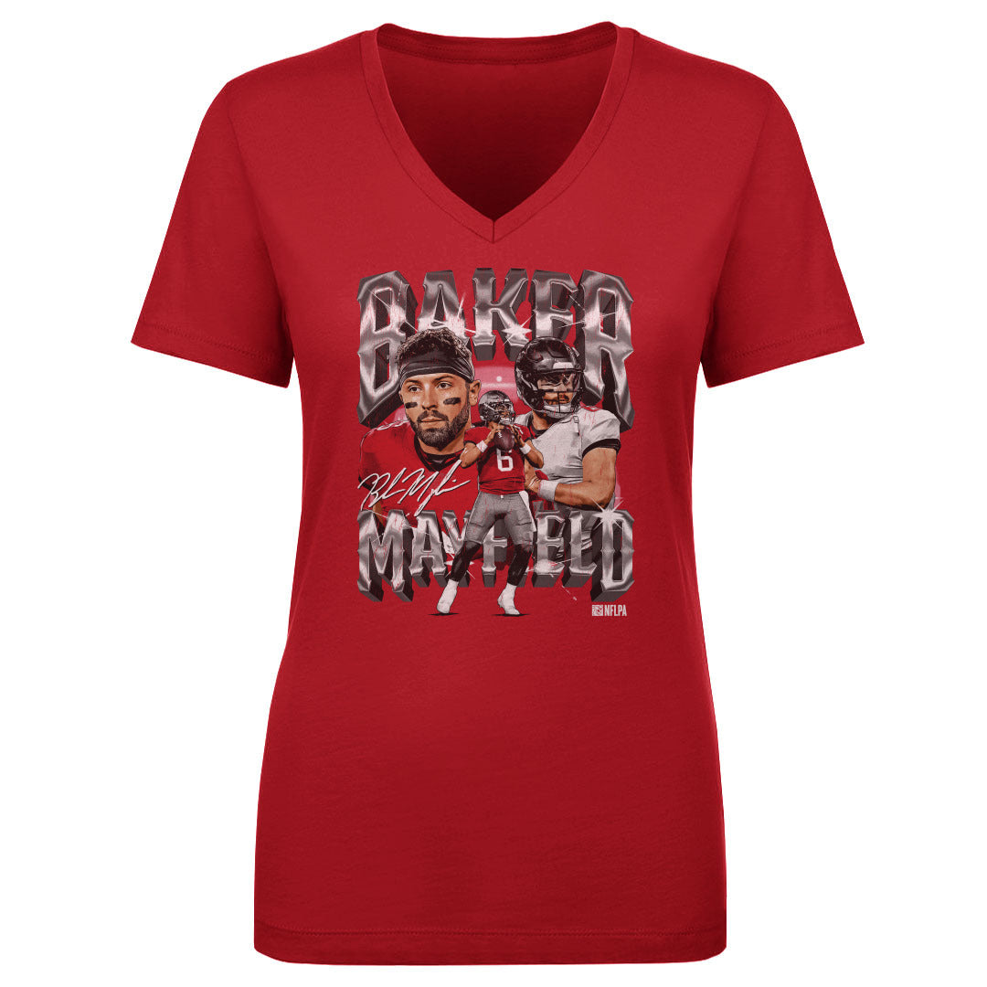 Baker Mayfield Women&#39;s V-Neck T-Shirt | 500 LEVEL