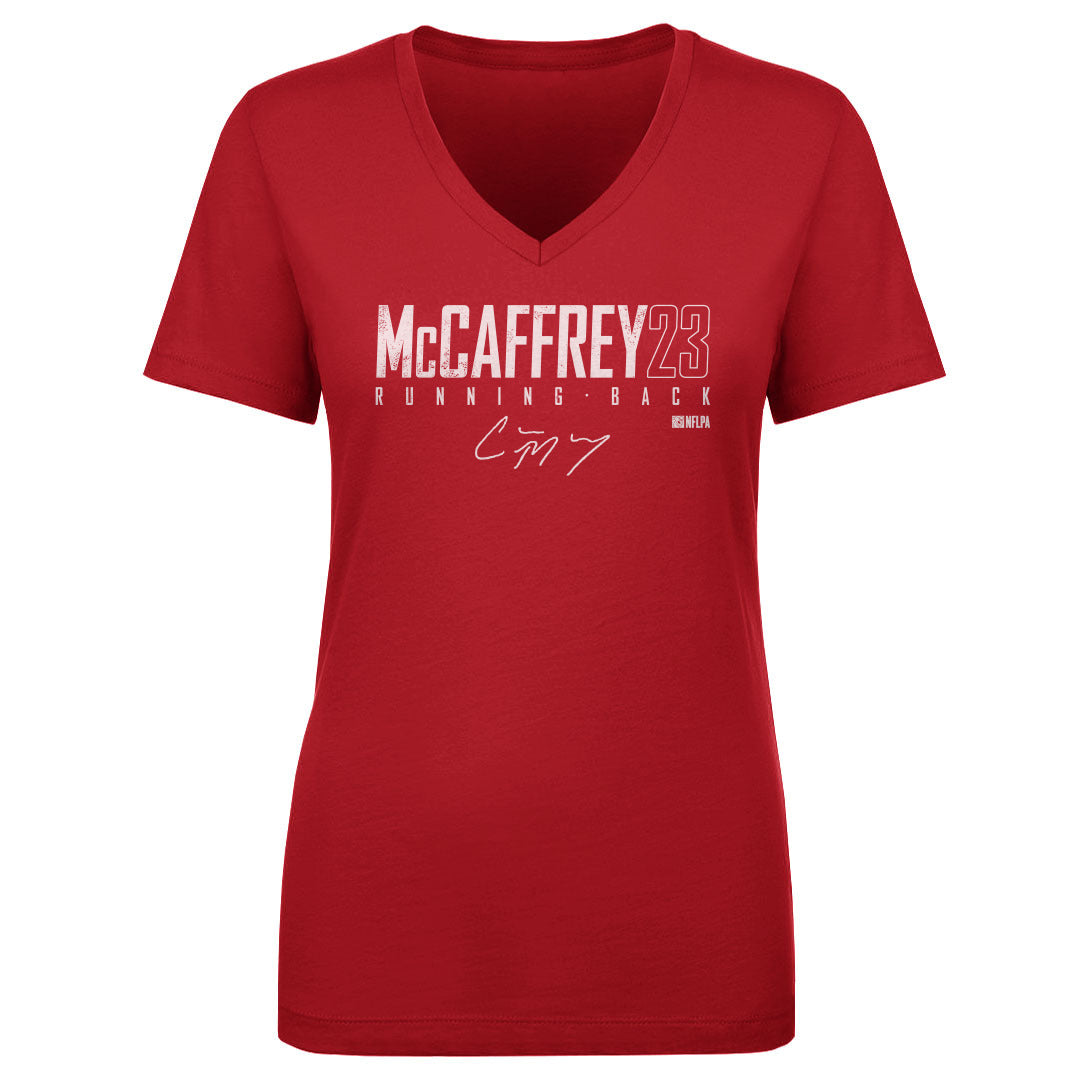 Christian McCaffrey Women's V-Neck T-Shirt | 500 LEVEL