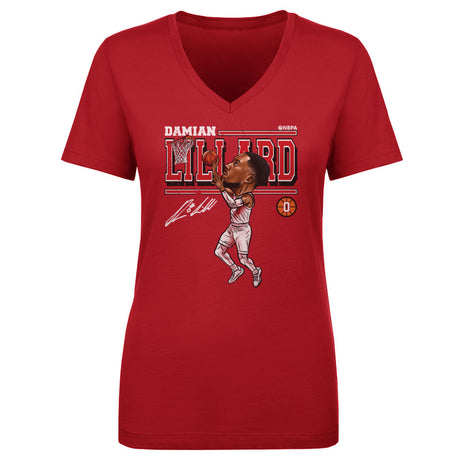 Damian Lillard Women's V-Neck T-Shirt | 500 LEVEL