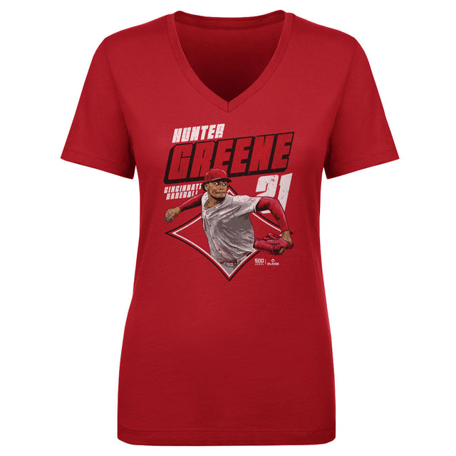 Hunter Greene Women's V-Neck T-Shirt | 500 LEVEL