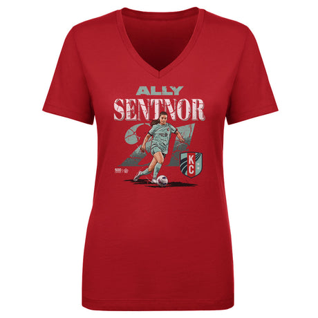 Ally Sentnor Women's V-Neck T-Shirt | 500 LEVEL