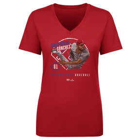 Cristopher Sanchez Women's V-Neck T-Shirt | 500 LEVEL