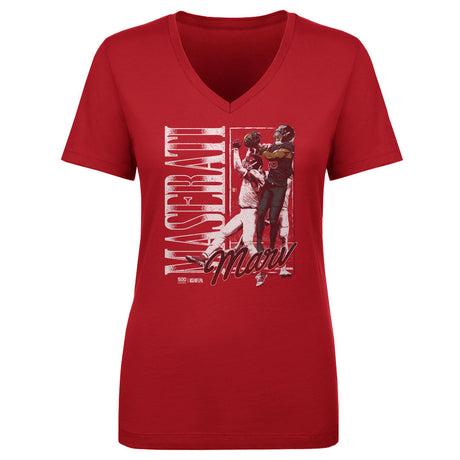 Marvin Harrison Jr. Women's V-Neck T-Shirt | 500 LEVEL