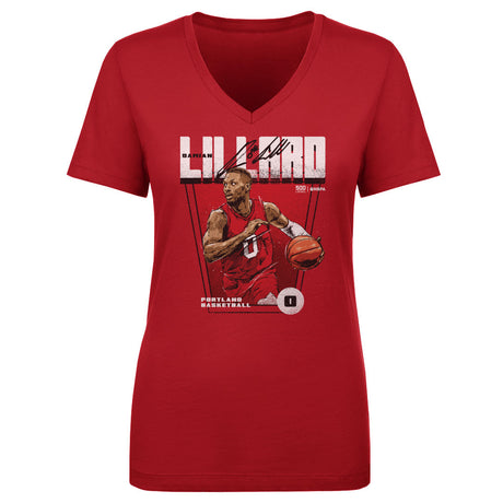 Damian Lillard Women's V-Neck T-Shirt | 500 LEVEL