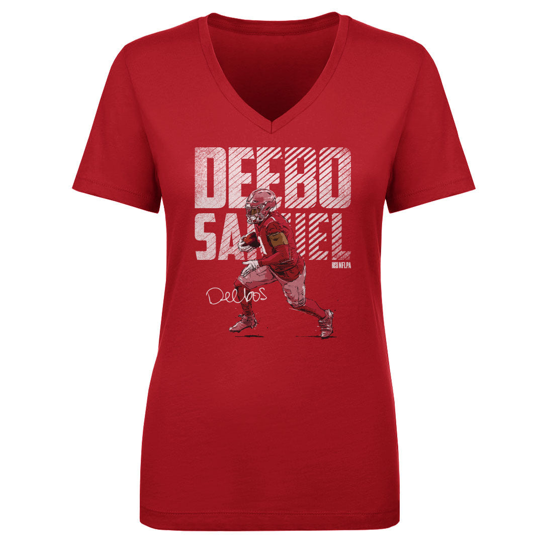 Deebo Samuel Women&#39;s V-Neck T-Shirt | 500 LEVEL