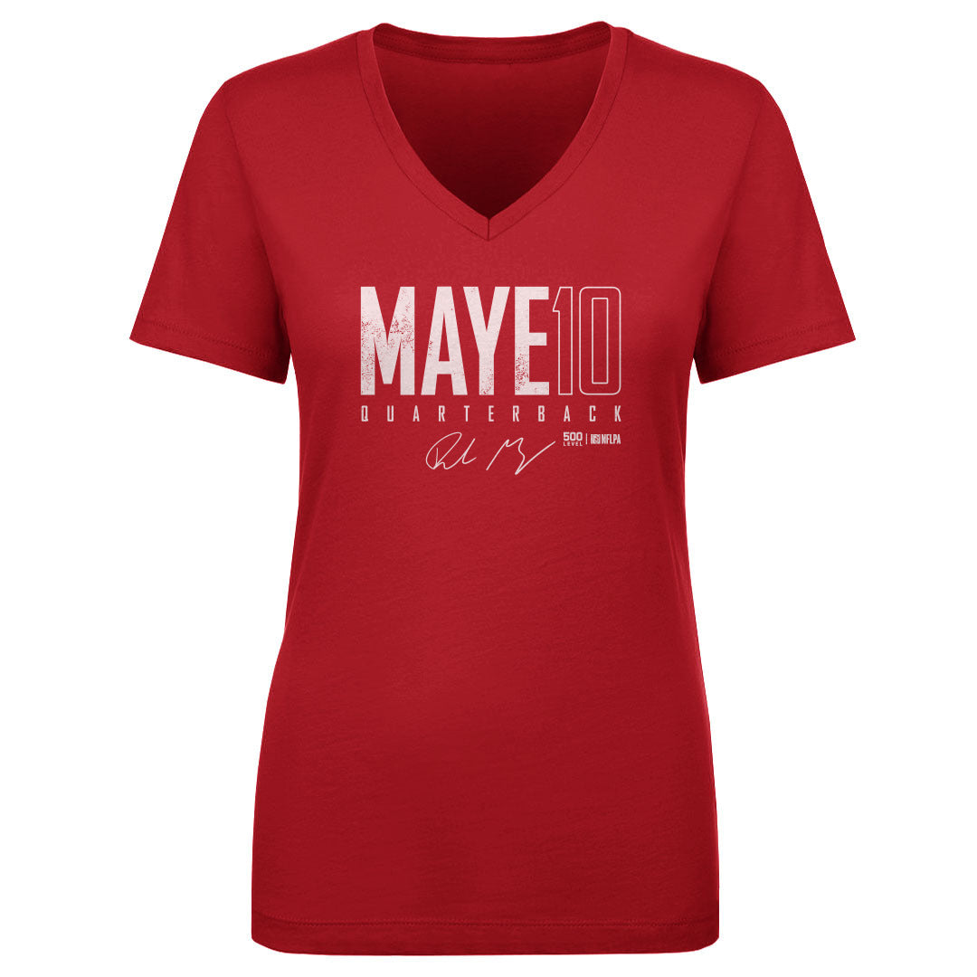 Drake Maye Women's V-Neck T-Shirt | 500 LEVEL