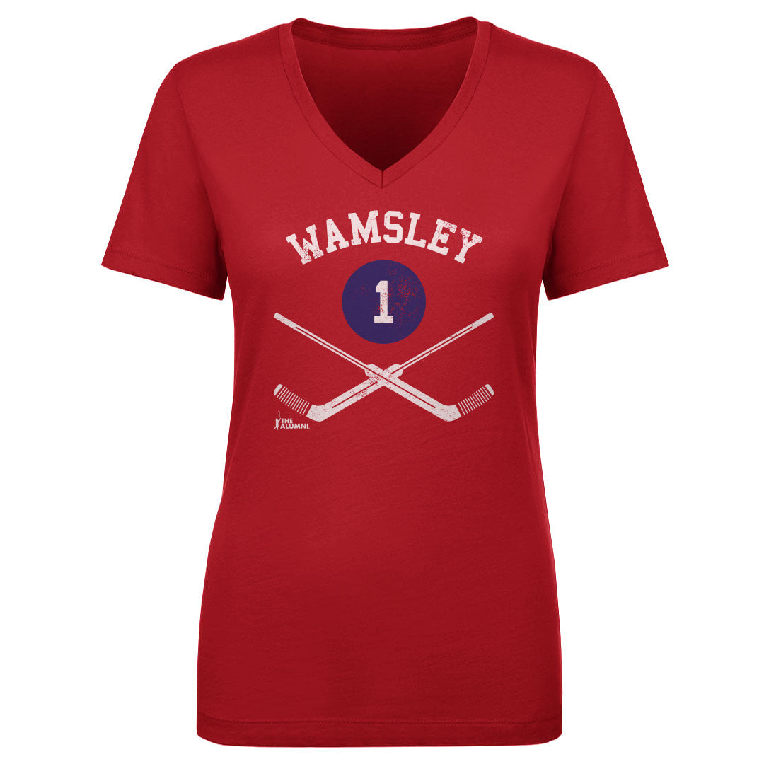 Rick Wamsley Women's V-Neck T-Shirt | 500 LEVEL