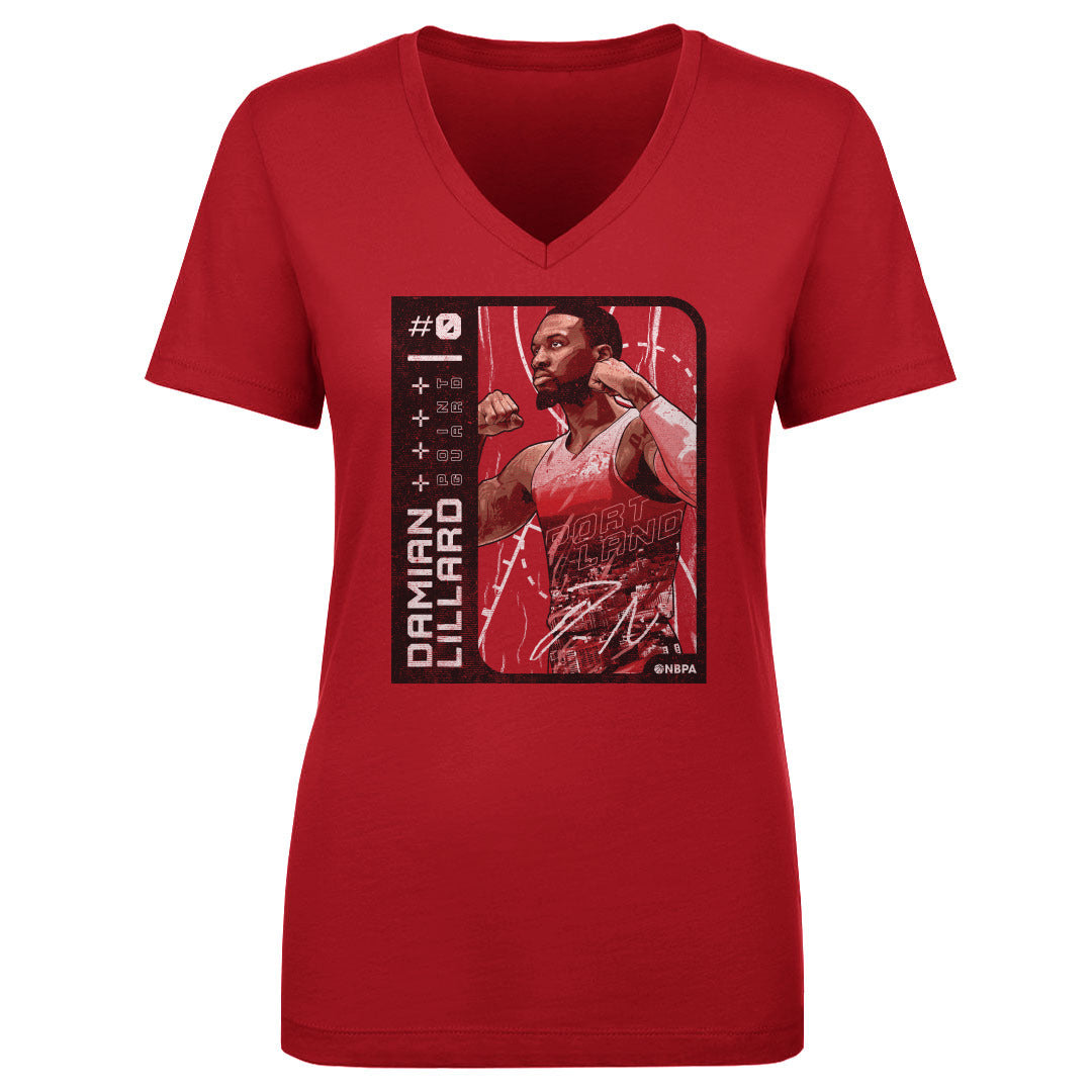 Damian Lillard Women's V-Neck T-Shirt | 500 LEVEL