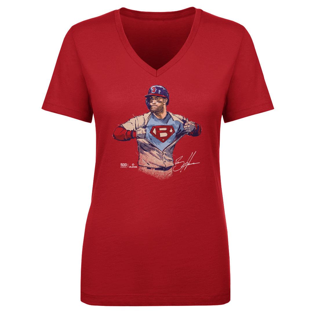 Bryce Harper Women's V-Neck T-Shirt | 500 LEVEL