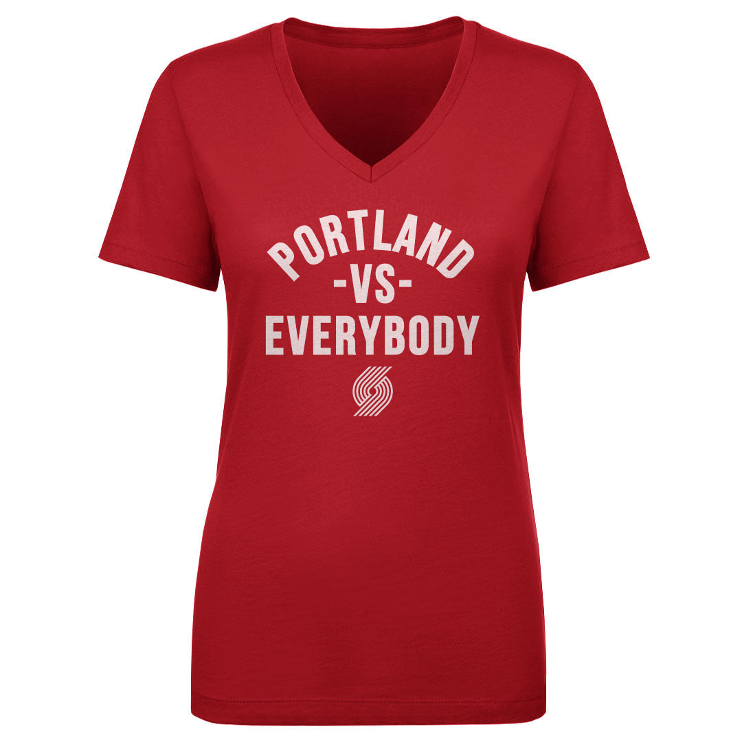 Portland Trail Blazers Women's V-Neck T-Shirt | 500 LEVEL