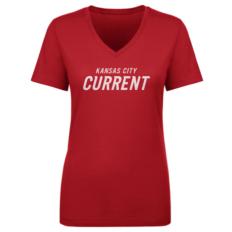Kansas City Current Women's V-Neck T-Shirt | 500 LEVEL