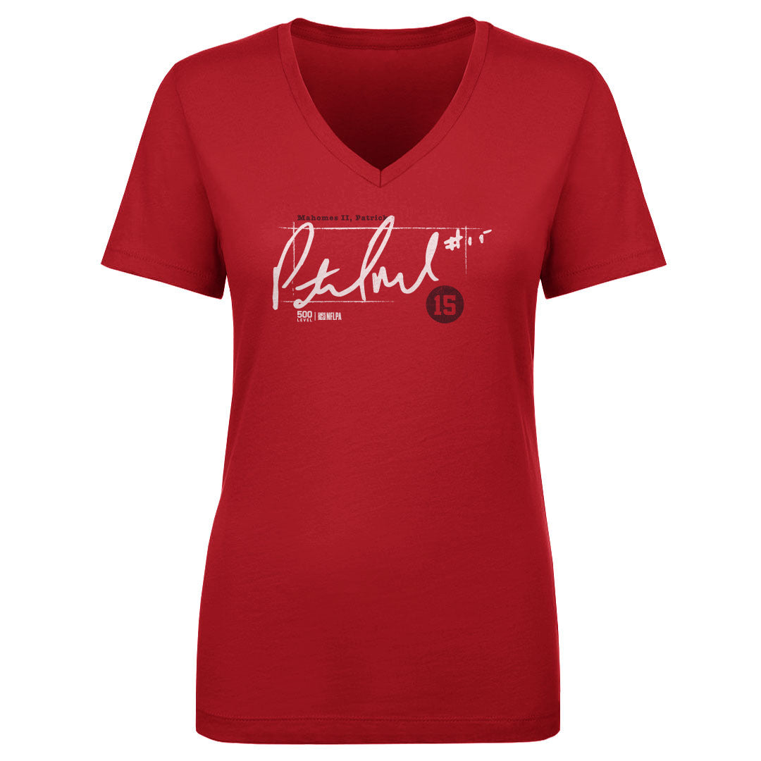 Patrick Mahomes Women's V-Neck T-Shirt | 500 LEVEL