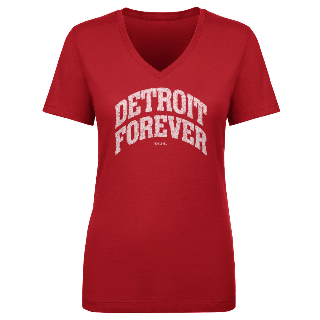 Detroit Women's V-Neck T-Shirt | 500 LEVEL