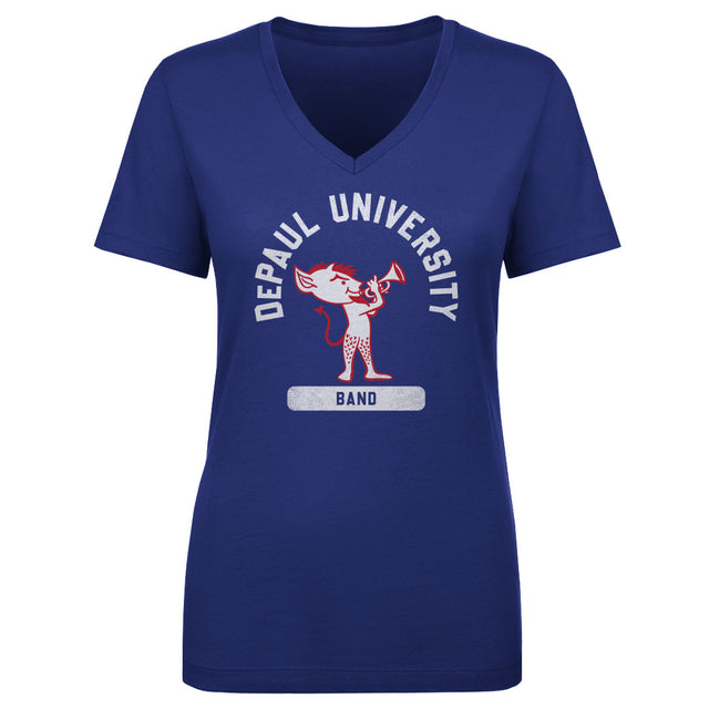 DePaul Blue Demons Women's V-Neck T-Shirt | 500 LEVEL