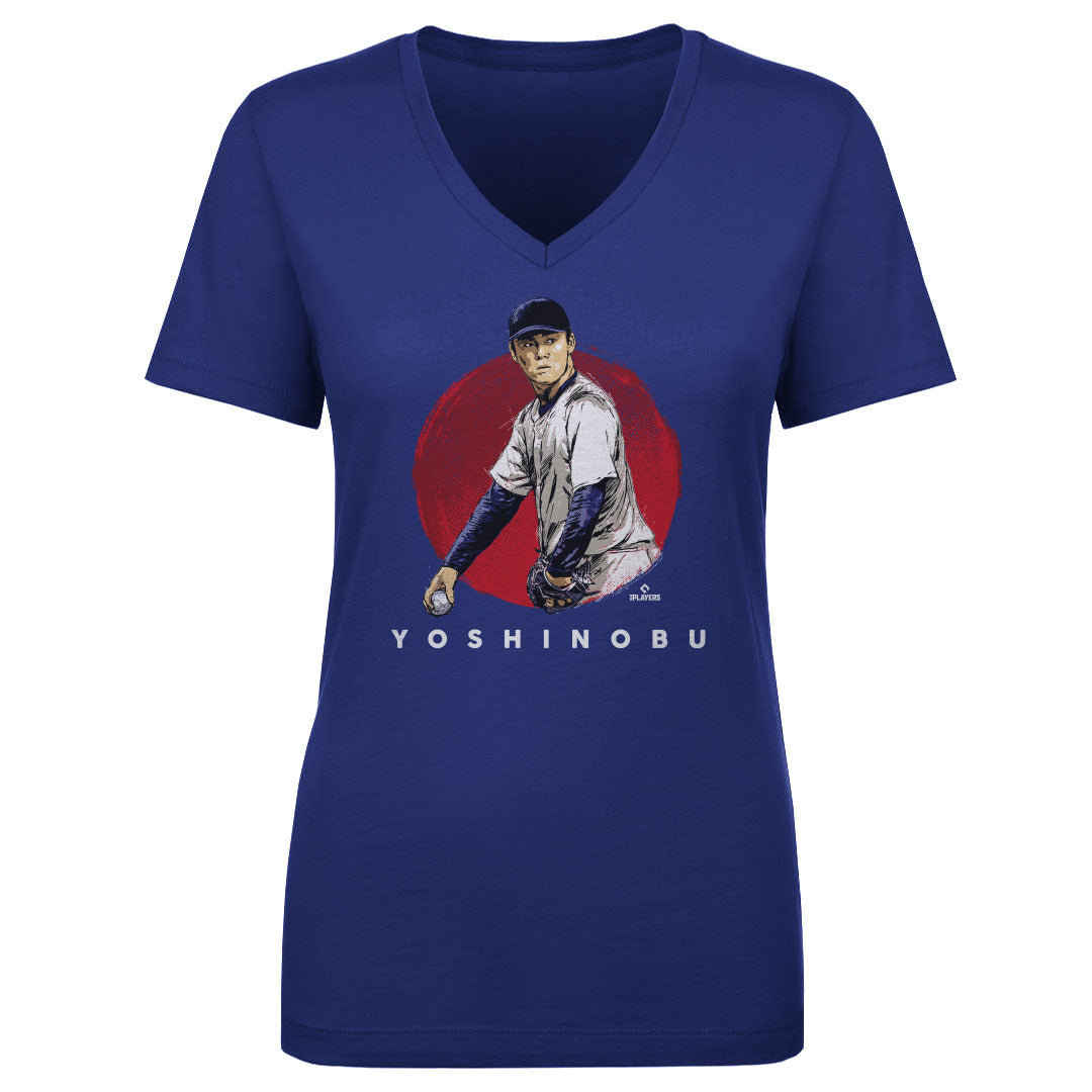 Yoshinobu Yamamoto Women's V-Neck T-Shirt | 500 LEVEL