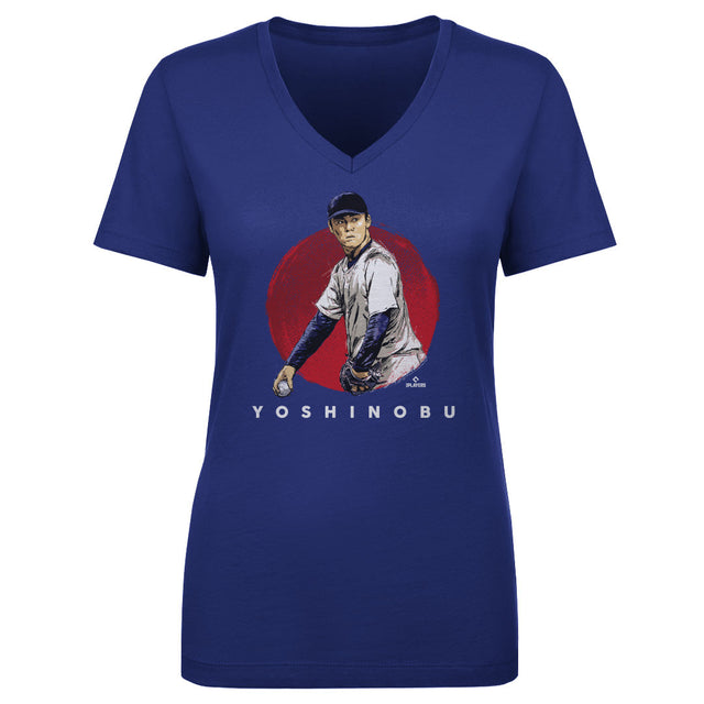 Yoshinobu Yamamoto Women's V-Neck T-Shirt | 500 LEVEL