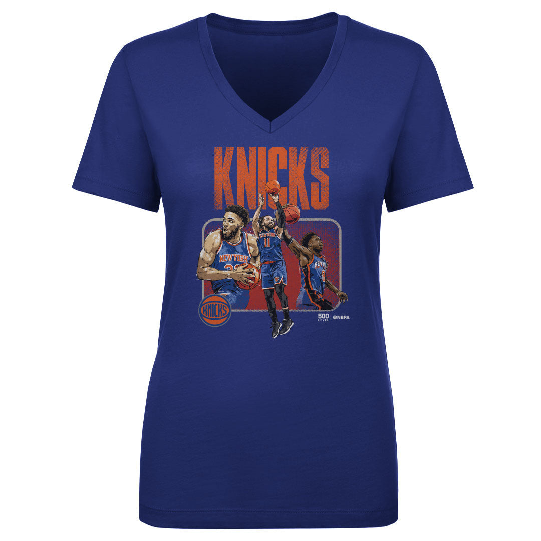 New York Knicks Women's V-Neck T-Shirt | 500 LEVEL