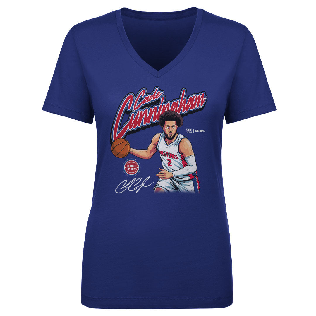 Cade Cunningham Women's V-Neck T-Shirt | 500 LEVEL