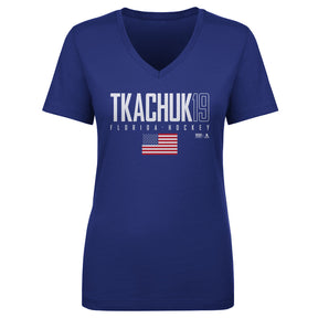 Matthew Tkachuk Women's V-Neck T-Shirt | 500 LEVEL