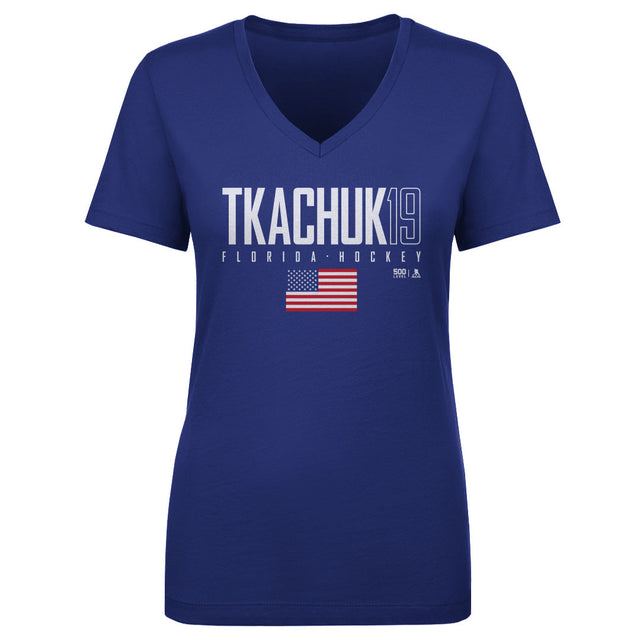 Matthew Tkachuk Women's V-Neck T-Shirt | 500 LEVEL