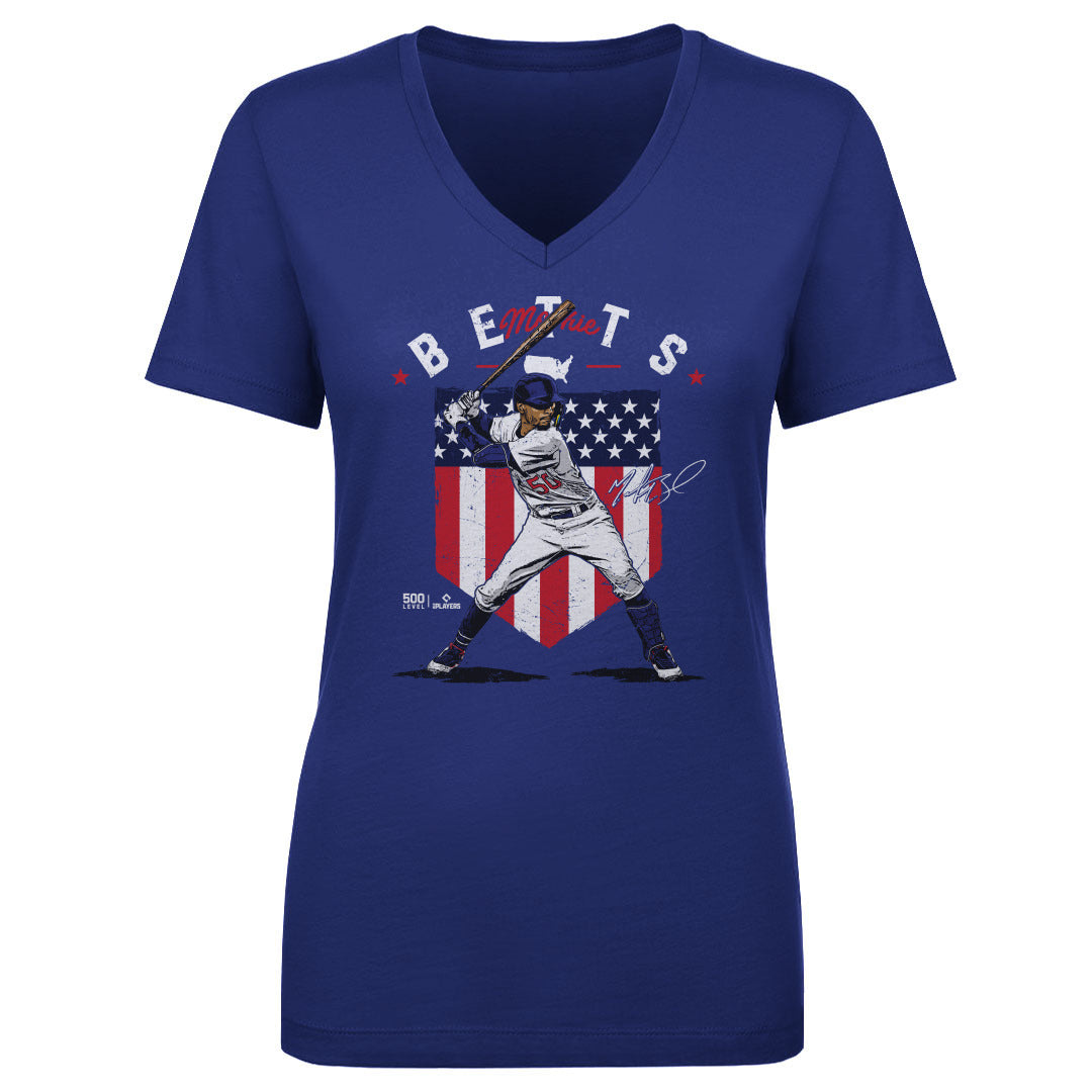 Mookie Betts Women's V-Neck T-Shirt | 500 LEVEL