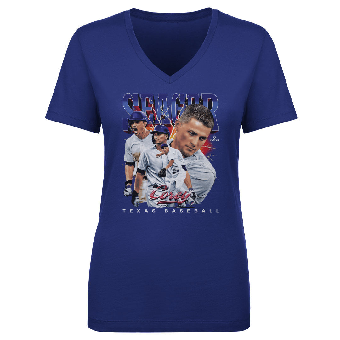 Corey Seager Women's V-Neck T-Shirt | 500 LEVEL
