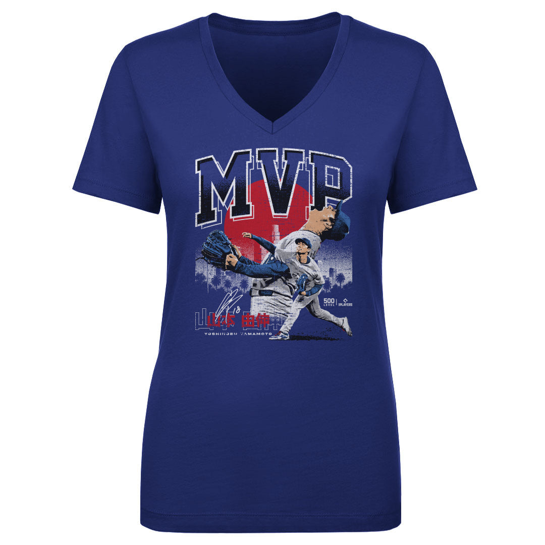 Yoshinobu Yamamoto Women's V-Neck T-Shirt | 500 LEVEL