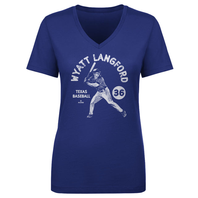 Wyatt Langford Women's V-Neck T-Shirt | 500 LEVEL