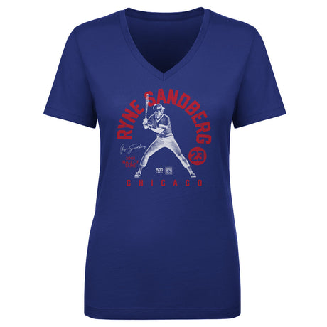 Ryne Sandberg Women's V-Neck T-Shirt | 500 LEVEL