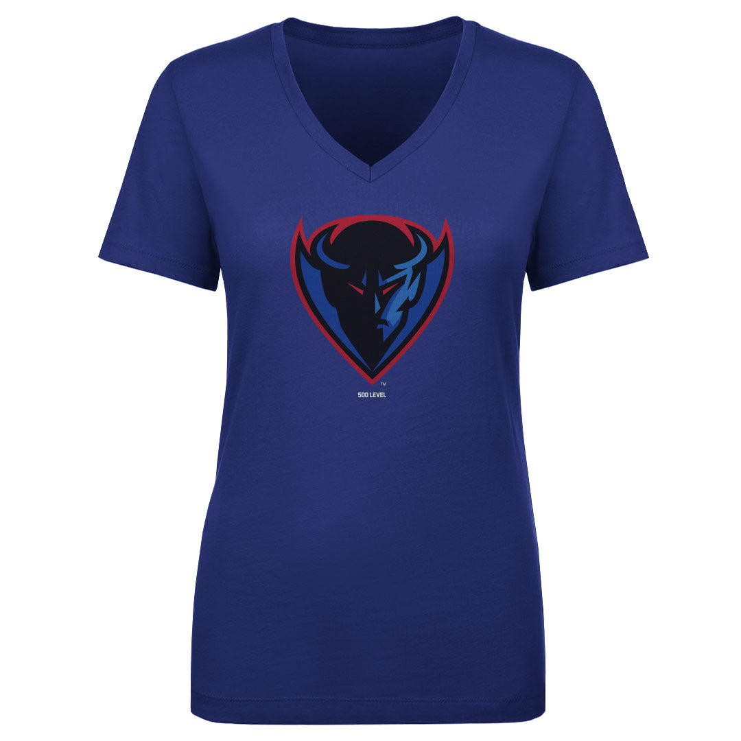 DePaul Blue Demons Women's V-Neck T-Shirt | 500 LEVEL
