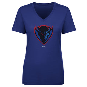 DePaul Blue Demons Women's V-Neck T-Shirt | 500 LEVEL