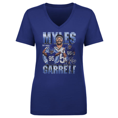 Myles Garrett Women's V-Neck T-Shirt | 500 LEVEL