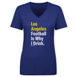 Los Angeles Football Women's V-Neck T-Shirt | 500 LEVEL