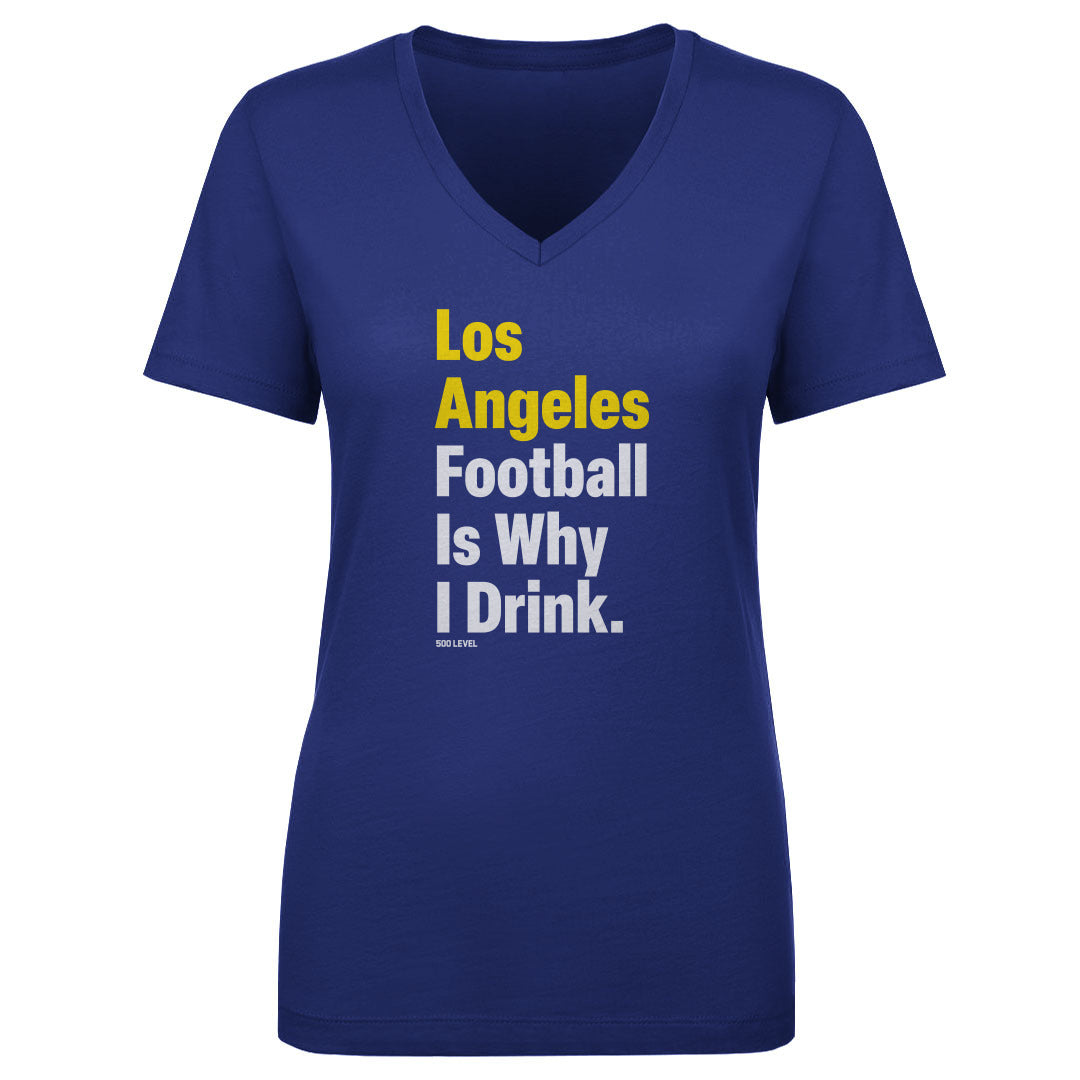 Los Angeles Football Women's V-Neck T-Shirt | 500 LEVEL